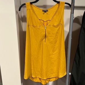 Mustard tank blouse